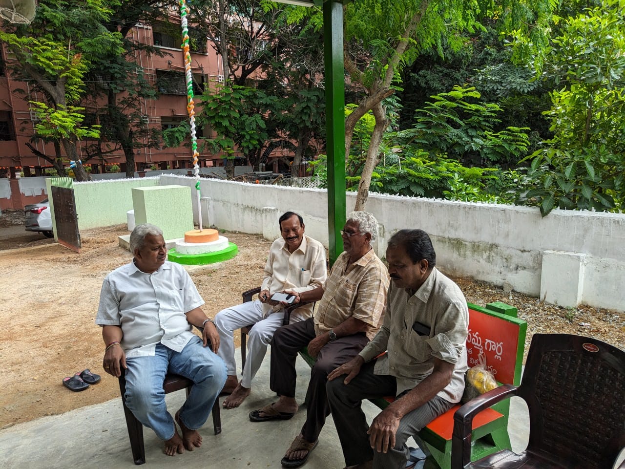 Members in queue for sample collection  in the medical camp on 15-10- 2024